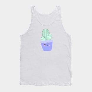 Cute Catus In Pot Tank Top